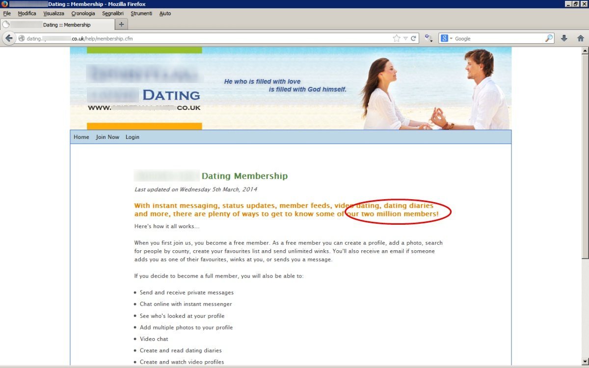 Online dating websites scams